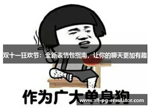 双十一狂欢节:全新表情包指南,让你的聊天更加有趣 双十一狂欢节:全新表情包指南,让你的聊天更加有趣